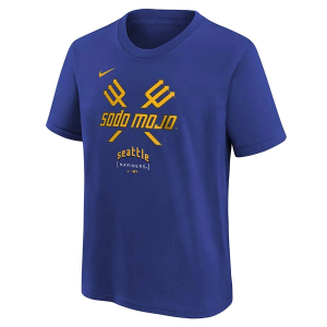 Kids' Seattle Mariners City Connect Legend Logo T-Shirt Medium Blue
