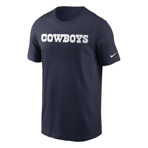 Dallas Cowboys Nike Essential Wordmark T-Shirt Small Navy