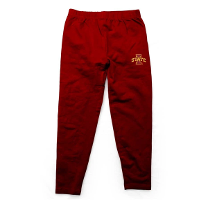 Iowa State Cyclones Wes and Willy Logo Sweatpants Kids' Sweatpants Large Maroon