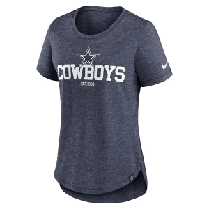 Women's Dallas Cowboys Nike Triblend T-Shirt Small Navy