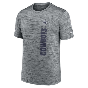Dallas Cowboys Nike 2024 Sideline Velocity T-Shirt Small Dark Grey Heather