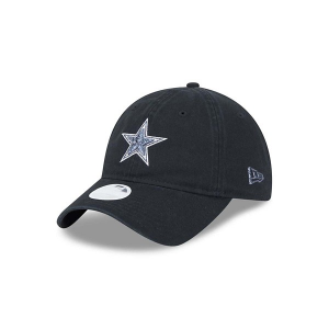 Women's Dallas Cowboys New Era Glitz Adjustable Hat One Size Black