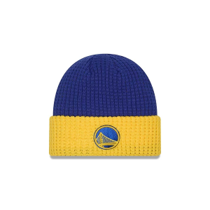 Kids' Golden State Warriors New Era Waffle Beanie One Size Royal