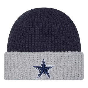 Kids' Dallas Cowboys New Era Waffle Beanie One Size Navy