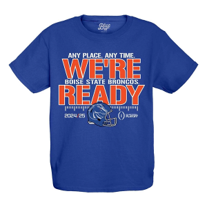 Boise State Broncos Blue 84 We're Ready Kids' T-Shirt Large Royal