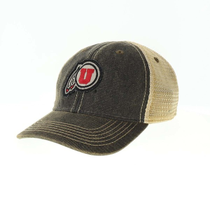 Utah Utes Legacy Athletic CP Patch Hat Toddler Adjustable Hat One Size Black