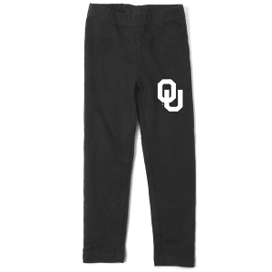 Oklahoma Sooners Wes and Willy Girls' Oklahoma Logo Sweatpants Kids' Sweatpants 7 Black