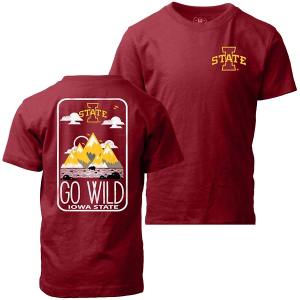 Iowa State Cyclones Wes and Willy Go Wild Kids' T-Shirt XLarge Maroon