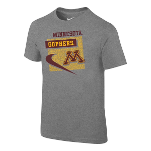 Minnesota Golden Gophers Nike Remix 2.0 Kids' T-Shirt 7 Dark Grey Heather