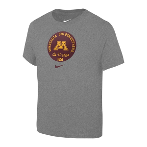 Minnesota Golden Gophers Nike Circle Toddler T-Shirt 2T Dark Grey Heather