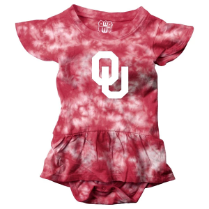 Wes and Willy Baby Girls' Oklahoma Sooners Flutter Onesie