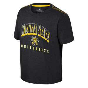 Wichita State Shockers Colosseum Hawkins Kids' T-Shirt Large Black