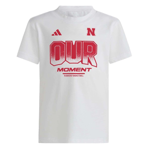 Nebraska Cornhuskers adidas March Madness 2029 Kids' T-Shirt XLarge White