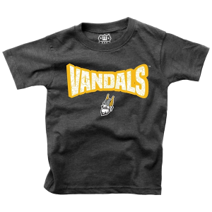 Idaho Vandals Wes and Willy School Basic Logo Baby T-Shirt 12 mo. Black