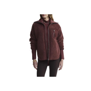 Women's Varley Myla Full Zip Medium Hot Chocolate