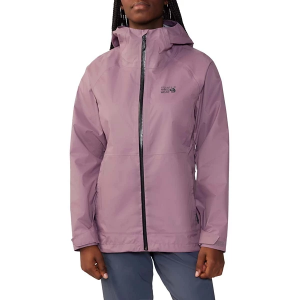 Women's Mountain Hardwear Threshold Rain Jacket Medium Dark Daze
