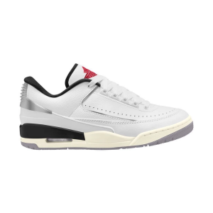 Adult Jordan 2/3 Basketball Shoes 10 Regular White/Fire Red-Cement Grey-Sail