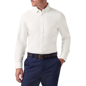 Men's Mizzen+Main Bateman Long Sleeve Button Up Shirt XLarge White Twill