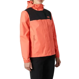 Women's Helly Hansen Inc Vancouve Rain Jacket Medium Peach Echo