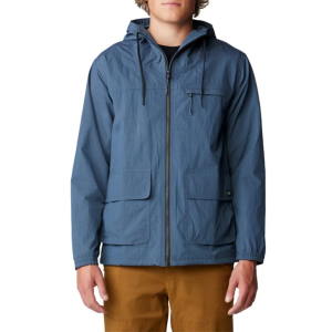 Men's Mountain Hardwear Stryder Full Zip Rain Jacket Medium Moon Blue Ripstop