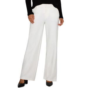 Women's Liverpool Los Angeles Kelsey Wide Leg Trouser Dress Pants 10 Vintage White