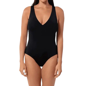 Women's Jantzen Jude One Piece Swimsuit Misses 16 Black