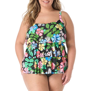 Women's Beach House Jane Ruffle Swim Tankini Plus 20W Multi