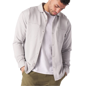 Men's Glyder Trek Long Sleeve Button Up Shirt Medium Ash Grey