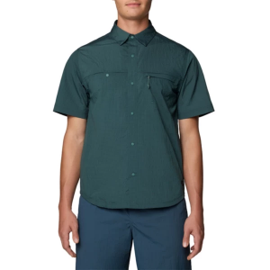 Men's Mountain Hardwear Stryder Button Up Shirt Large Blue Pine Ripstop