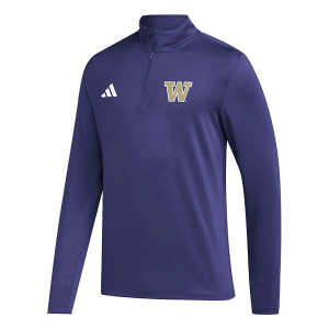 Washington Huskies adidas Golf 1/2 Zip Large Purple