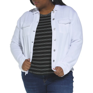 Women's Thread & Supply Jackie Denim Jacket 1X White