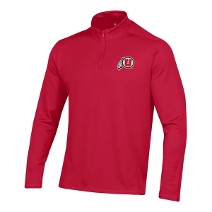 Utah Utes Under Armour Winslow 1/4 Zip Small Red