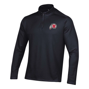 Utah Utes Under Armour Winslow 1/4 Zip Medium Black