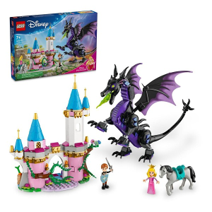 LEGO Disney Princess Maleficents Dragon Form Castle and Horse Toy 43240