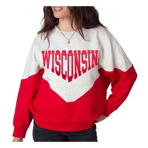 Wisconsin Badgers Chicka-D Women's Crew Small Red