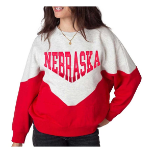 Nebraska Cornhuskers Chicka-D Women's Crew Medium Red