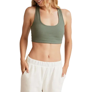 Women's Beyond Yoga Simplicity Sports Bra Large Grey Sage Heather