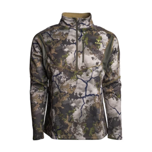 Men's King's Camo Hunter Hunting 1/4 Zip Pullover 3XLarge Realtree Edge