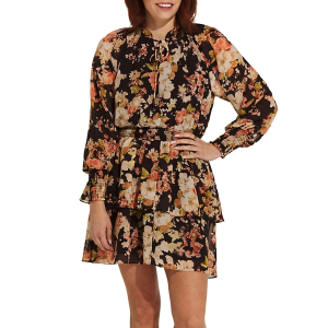 Women's DRESS FORUM Cinched Waist Dress Small Black Pink