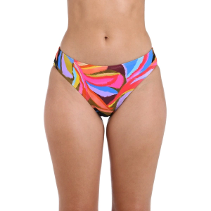 Women's La Blanca Tropic Waves Hipster Swim Bottoms Contemporary 6 Tropic Waves Multi