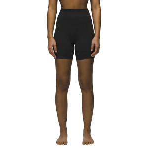 Women's prAna Heavana Biker Shorts Large Black Heather