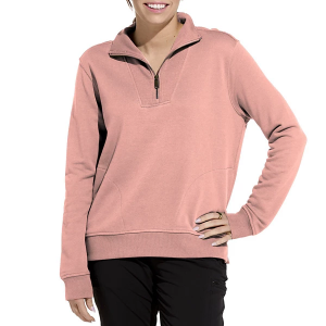 Women's Carhartt Tencel Fiber Series Relaxed Fit 1/4 Zip Pullover Medium Coral
