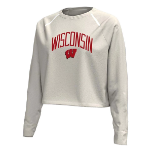Wisconsin Badgers Under Armour Women's Crew Large Stone