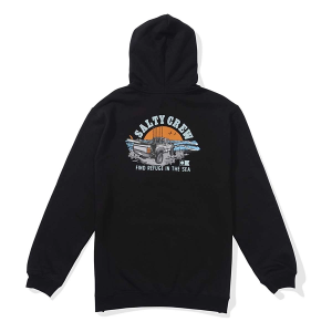 Men's Salty Crew Lifted Fleece Hoodie 2XLarge Black