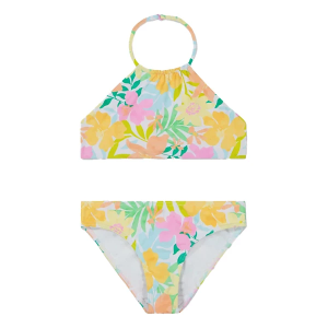 Girls' Billabong Sweet Aloha Halter Swim Bikini Set 7 Salt Crystal