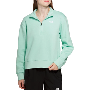 Women's The North Face Evolution 1/4 Zip Pullover Large Bright Foam