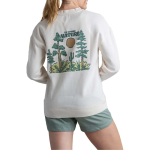 Women's LIV Outdoor Gabriella Crewneck Sweatshirt Medium Whisper White Outdoor Nature