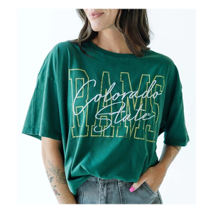 Colorado State Rams Gameday Social Women's Owens T-Shirt Large Emerald