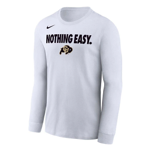 Colorado Buffaloes Nike Nothing Easy T-Shirt Large White