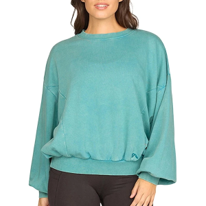 Women's Colosseum Belle Washed Dolman Crewneck Sweatshirt Medium Mirage